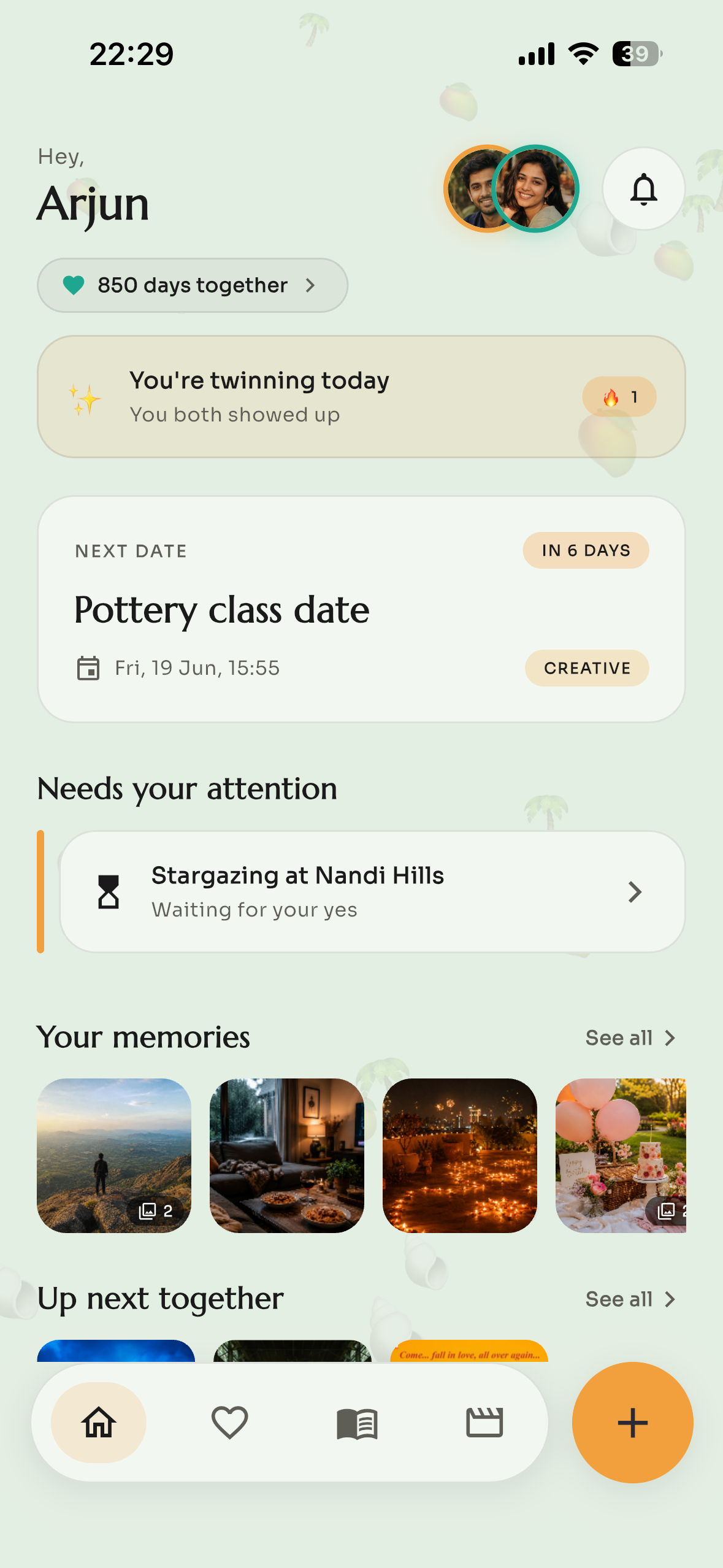 Twine home screen
